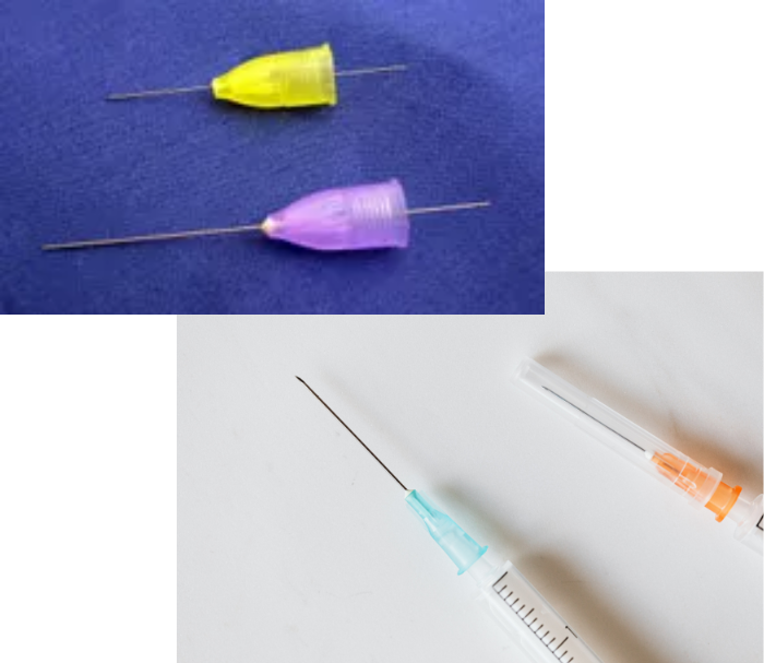 極細注射針の採用