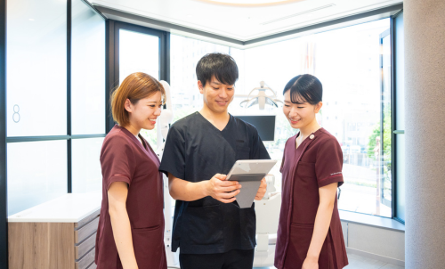 女性の笑顔