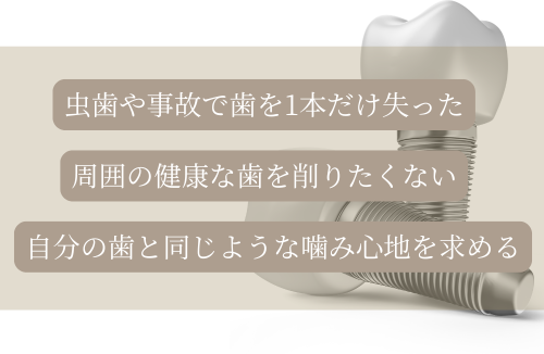 インプラント関連ページへのバナー