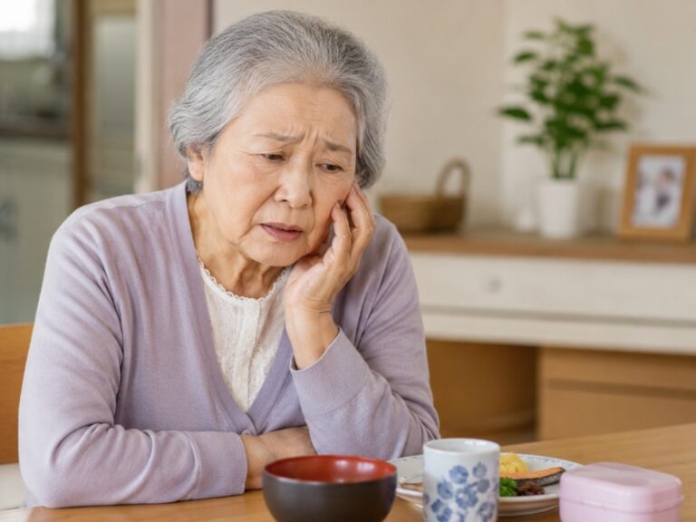 入れ歯が合わなくて噛めない｜75歳女性インプラント症例
